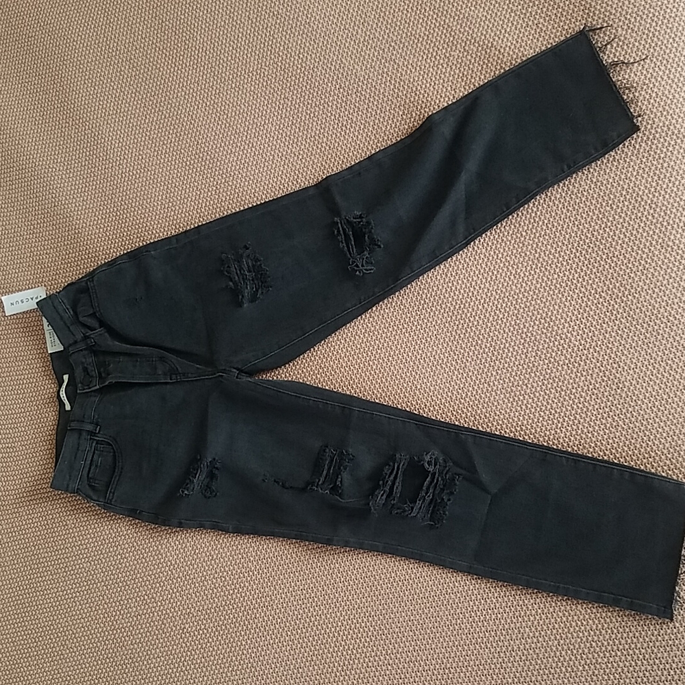 Pac Sun High Rise Straight Jeans